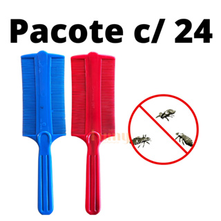 Pente Fino Para Piolho Pacote 24 Unidades Com Cabo Cabelo Lêndeas Criança Infantil E Adulto em Oferta na Shopee