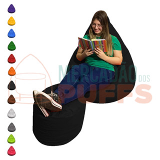 Puff Pera Com Apoio De Pés C/ Enchimento Puff Gigante Estilo Decorativo Para Quarto e Escritório em Oferta na Shopee