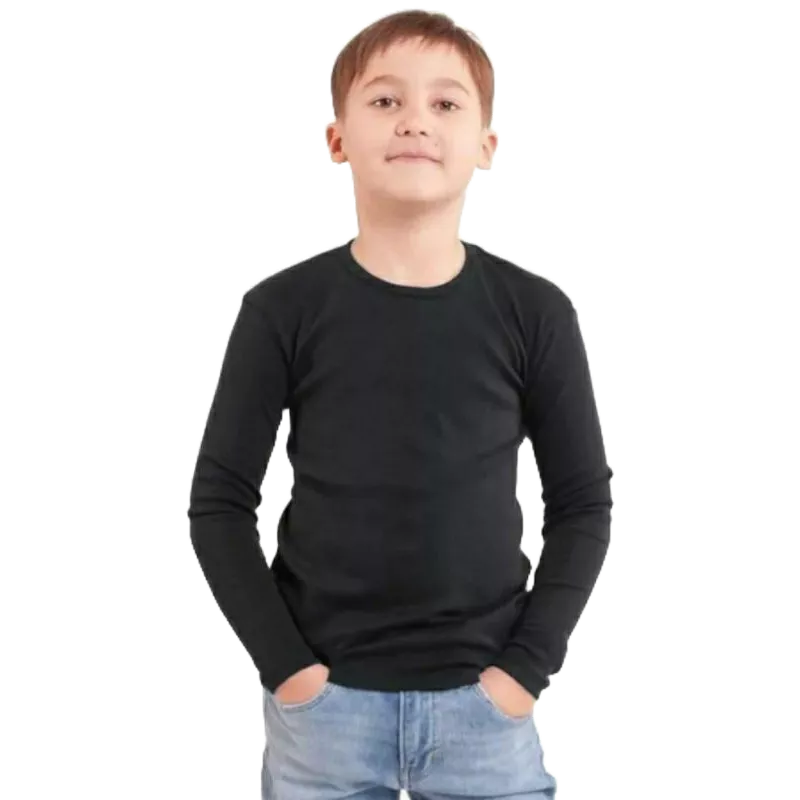 Blusa Térmica Segunda Pele Infantil e Juvenil Unisex Peluciada Para o Frio Inverno