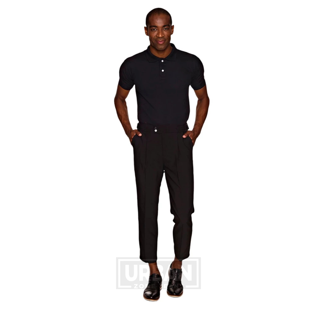Calça Alfaiataria Premium com pregas Ajustável Masculina Padronada Social - Men Clothes