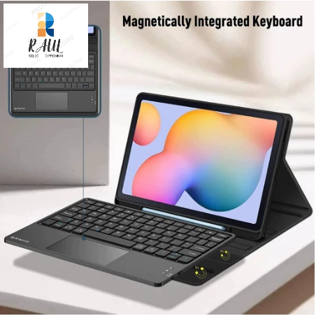 Capa Com Teclado Trackpad Para Galaxy Tab S7/S8/S9FE 11"/S10 Lite S9+/ S10 Plus 