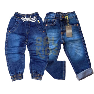 Kit Calça Jeans + Jogger Jeans Infantil Menino Masculina em Oferta na Shopee