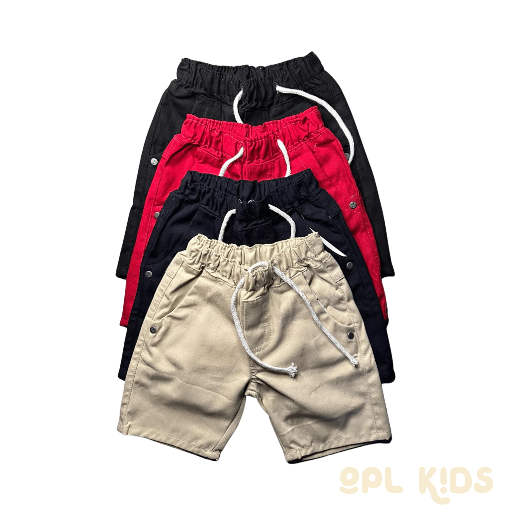 Bermuda Elástico Sarja Infantil Menino Color Masculina em Oferta na Shopee