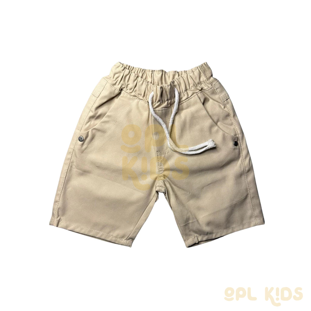 Bermuda Elástico Sarja Juvenil Menino Color Masculina