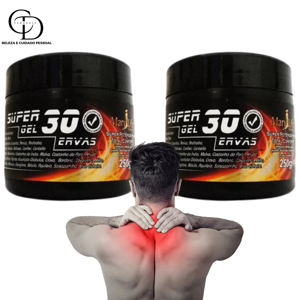 Kit 2 Pomadas Pote 30 Ervas 250g Elimina Dores Musculares em Oferta na Shopee