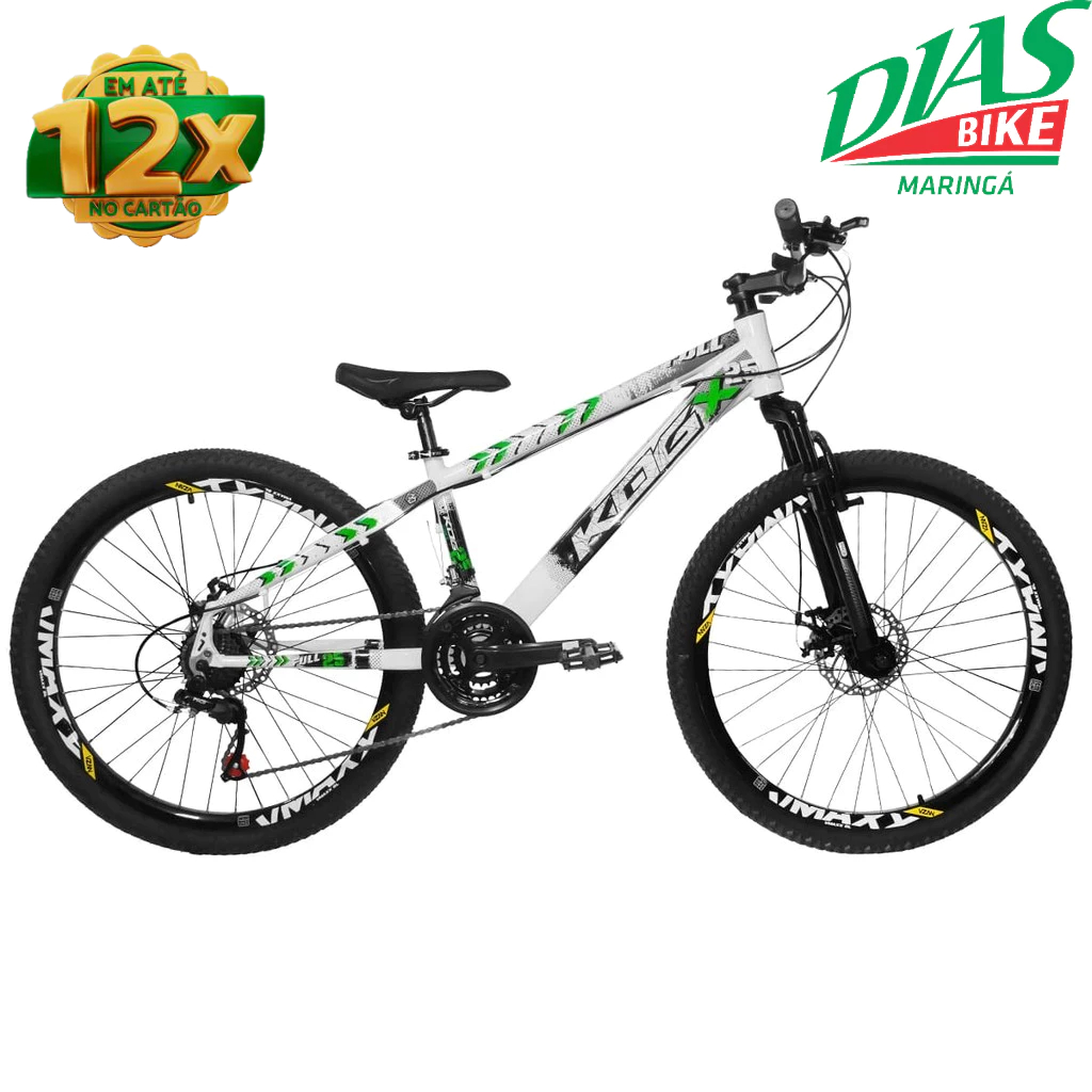 Bicicleta Aro 26 KOG Freeride Full X25 21 Velocidades Toda Shimano