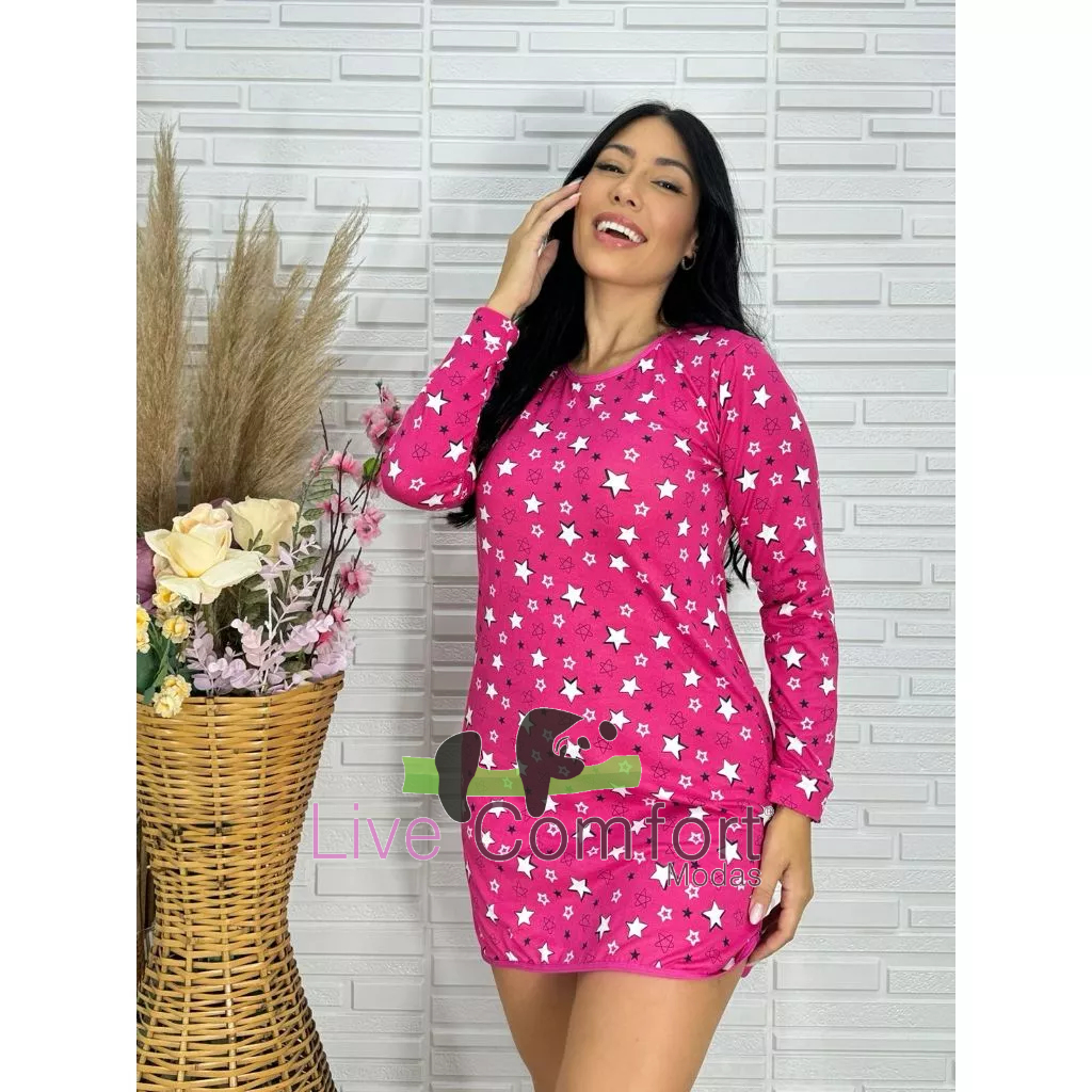 Kit com 3 Camisolas Suede Manga Longa Quentinha em Oferta na Shopee