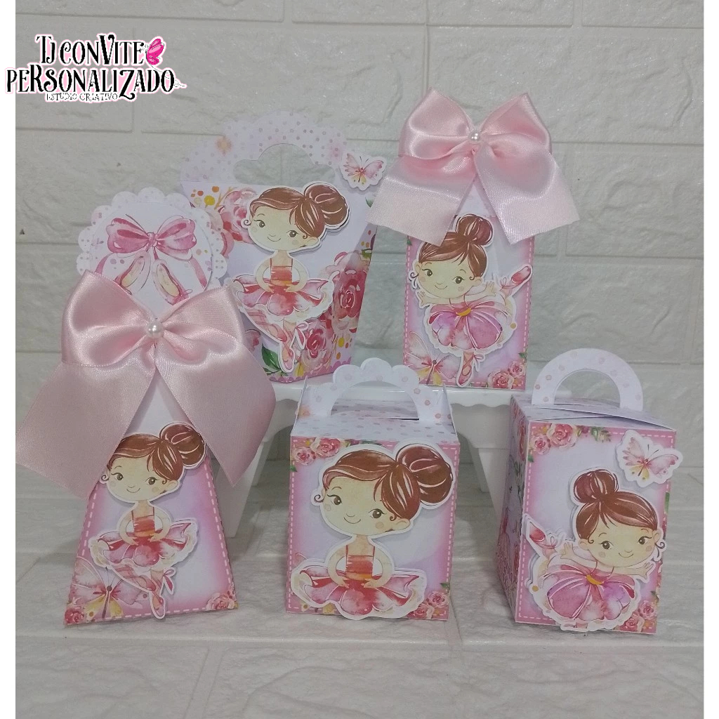 Kit Personalizados  Bailarina/ Mimos de Aniversário Lembrancinhas Caixinhas Personalizadas