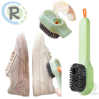 Escova Limpa Sapato Tenis Boné Roupa com Dispenser Reservatorio Sabão Liquido Sabonete em Oferta na Shopee