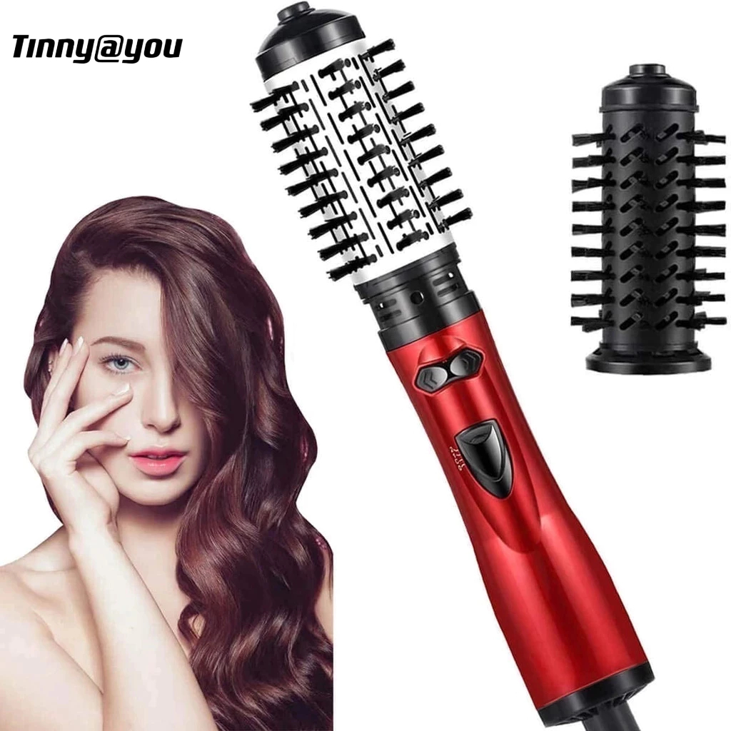 Escova Rotativa Elétrica 2 em 1 • Secador de Cabelo Profissional • 110V ou 220V