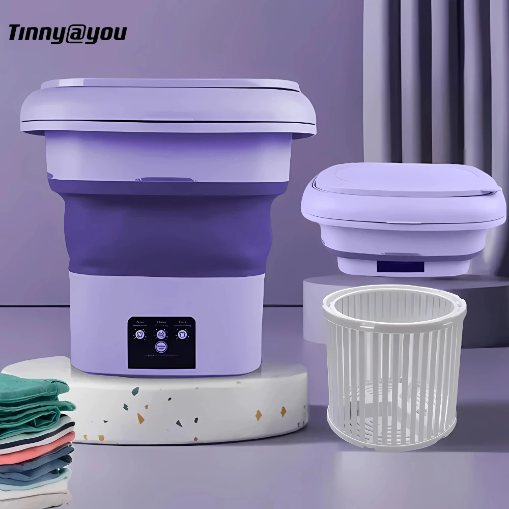 Mini máquina de lavar roupa dobrável portátil moderna máquina de lavar automática roupa in...