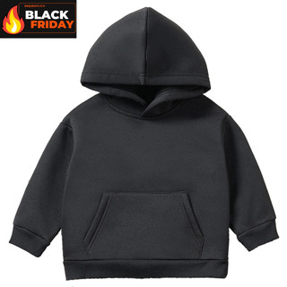 Blusa Moletom Liso Infantil Grosso Menino Casaco Juvenil Canguru Flanelado Capuz Bolso Macio Barato