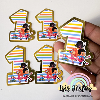 10 Números 3D 3 Palavrinhas - DOURADO em Oferta na Shopee