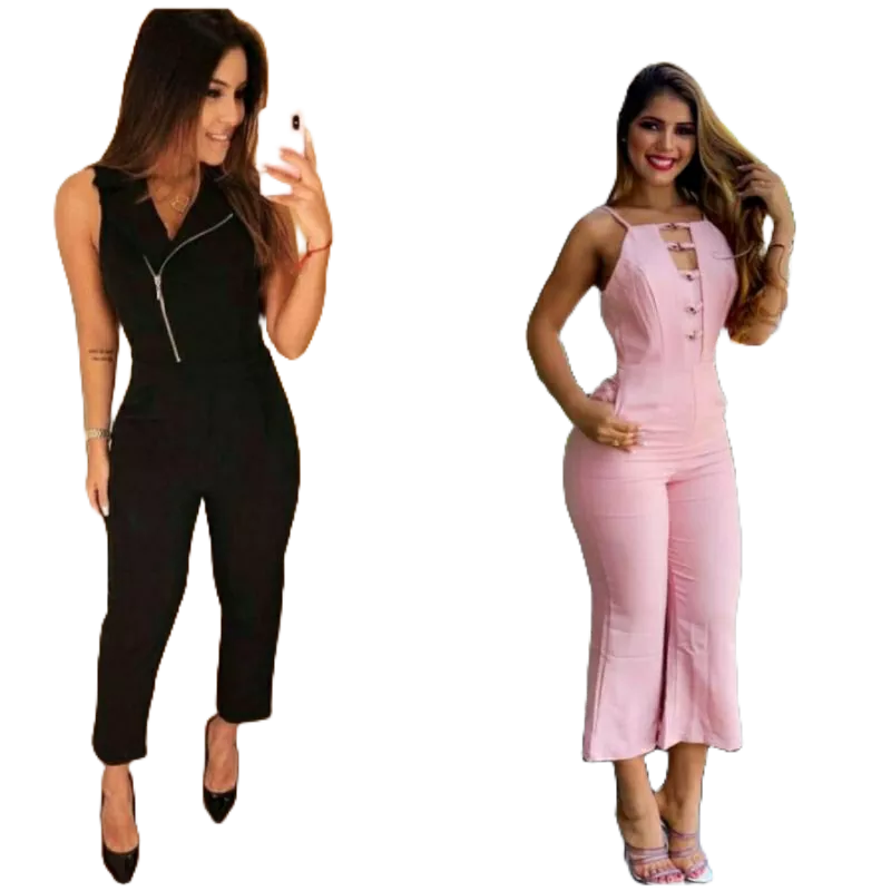 Macacão Feminino Pantacourt Emma – Em Bengaline – Manga Curta – Modelos Variados 147 - 207