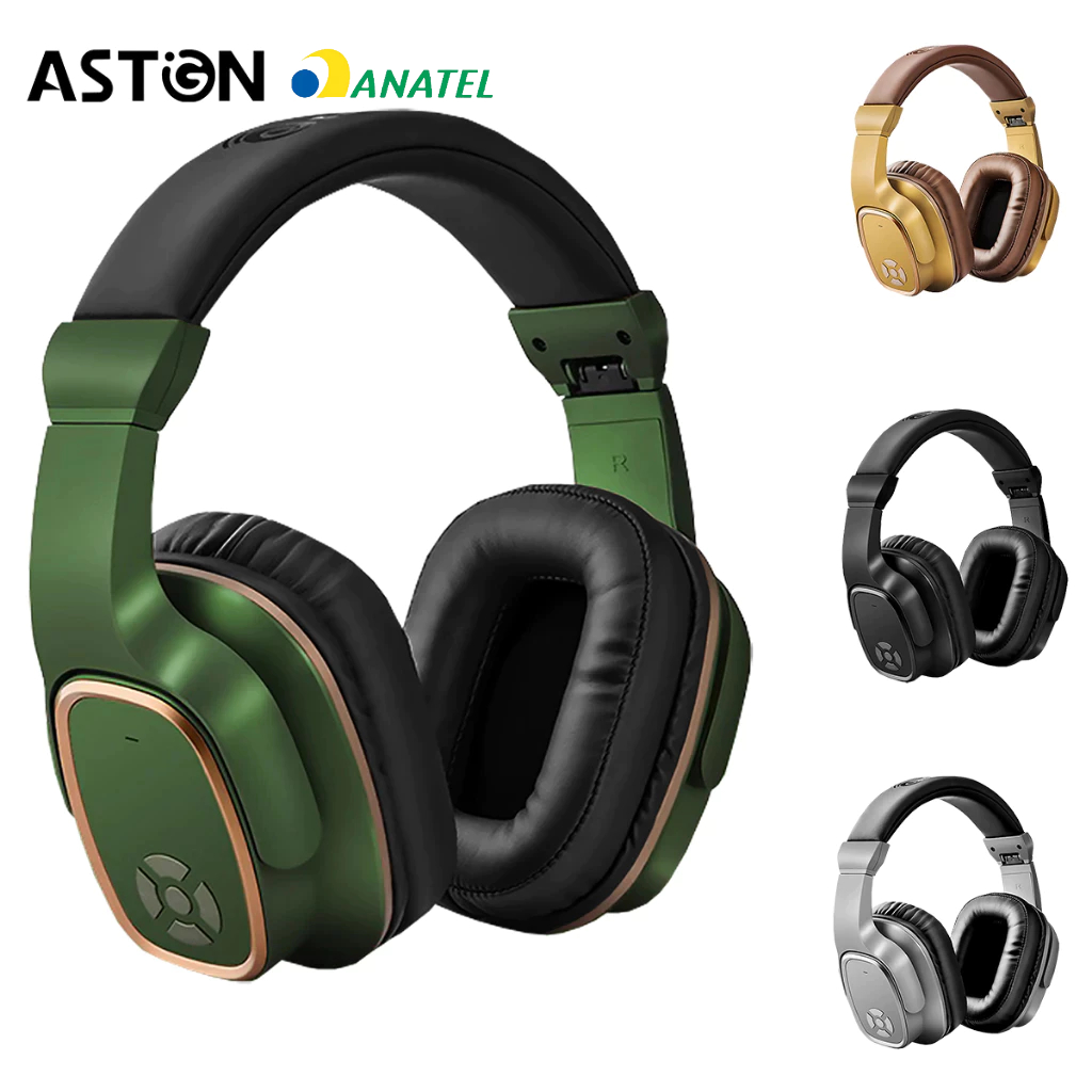 Astgn X Basike Fone de Ouvido Sem Fio Bluetooth Alto Falante Headphone Viva Voz Potente Grave em Oferta na Shopee