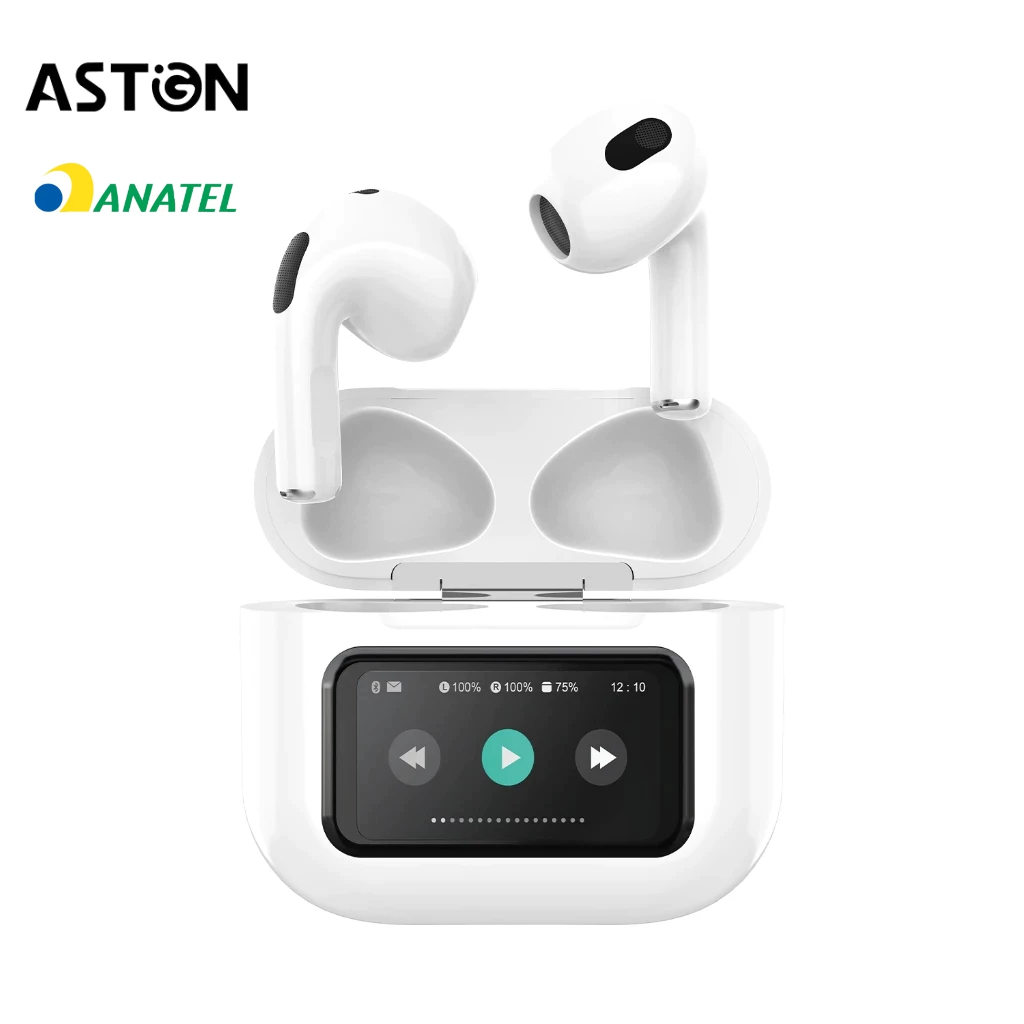 Astgn X Basike Fone de ouvido sem fio bluetooth Tela táctil de redução de ruído em Oferta na Shopee