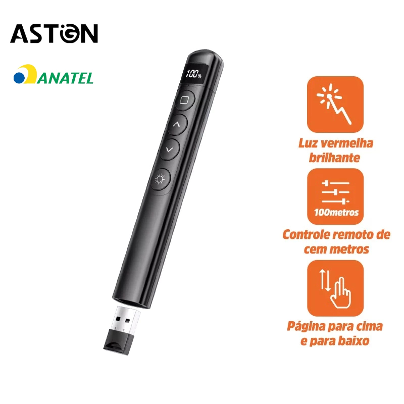 Astgn X Basike Caneta multifuncional para virar páginas  laser 2.4G com display inteligente adaptada - Home Appliances