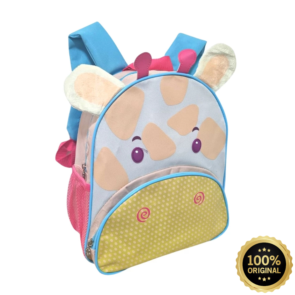 Mochila de Costas Infantil Pets Animais 13" Girafa 33cm Clio