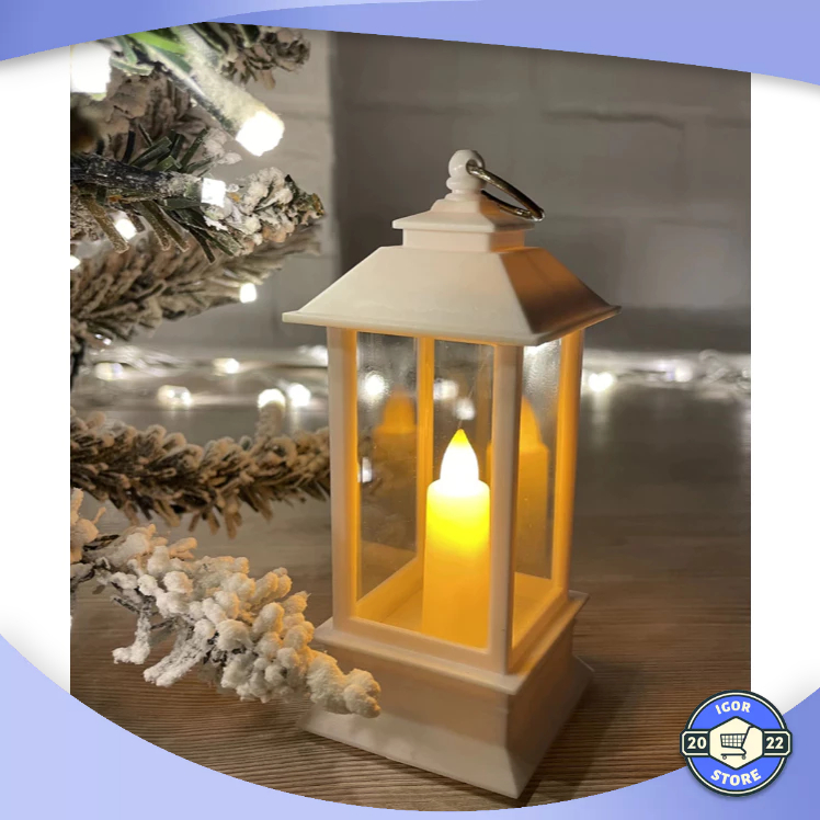 Vela Lamparina Led Eletrônica Decorativa Natal Branco Quente Envio Imediato