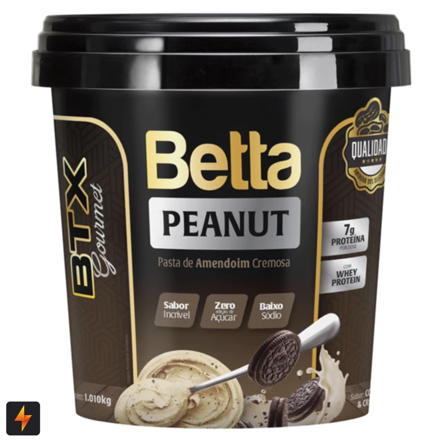 Pasta De Amendoim Betta Peanut 1kg Btx Gourmet em Oferta na Shopee