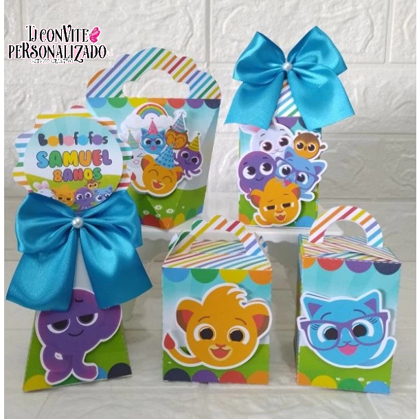 Kit Personalizados bolo fofo/ Mimos de Aniversário Lembrancinhas Caixinhas Personalizadas