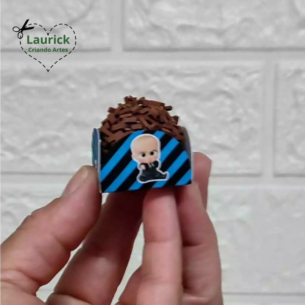 Forminhas para Brigadeiro Doces Festa Aniversário Personalizada O Poderoso Chefinho