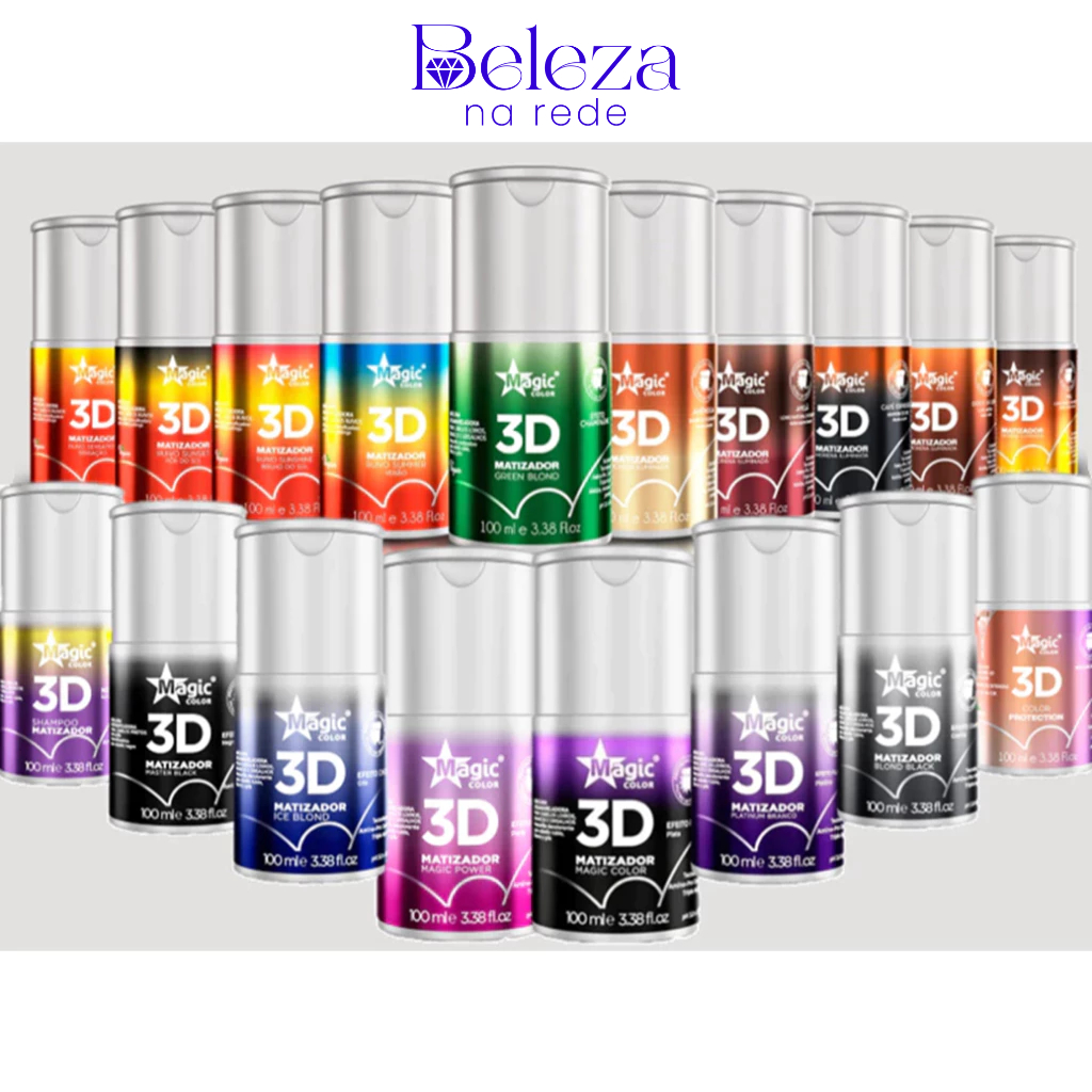Magic Color 3D Matizador 100ml Todos os Efeitos Loiro/Morena Iluminada - (Escolha Sua Variação) em Oferta na Shopee