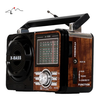 Rádio Portátil Com BT Am Fm A Pilha E Energia Usb 1088 em Oferta na Shopee