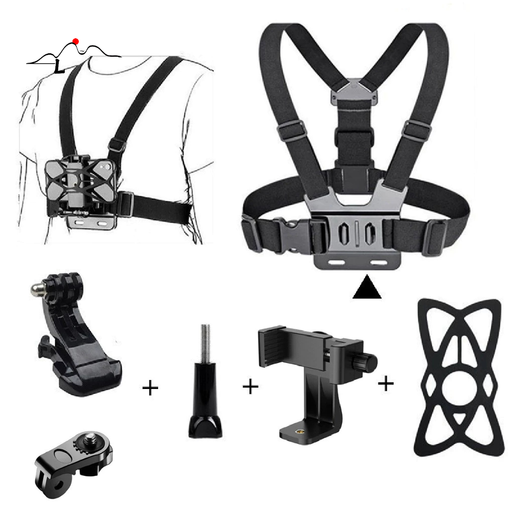 Suporte Peitoral Cinturão Premium Para Celular Câmera Gopro em Oferta na Shopee