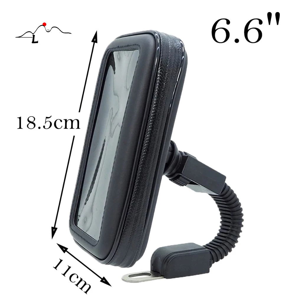 Suporte Bolsa Case Capa Celular Moto Retrovisor Prova D'água 6.6" em Oferta na Shopee