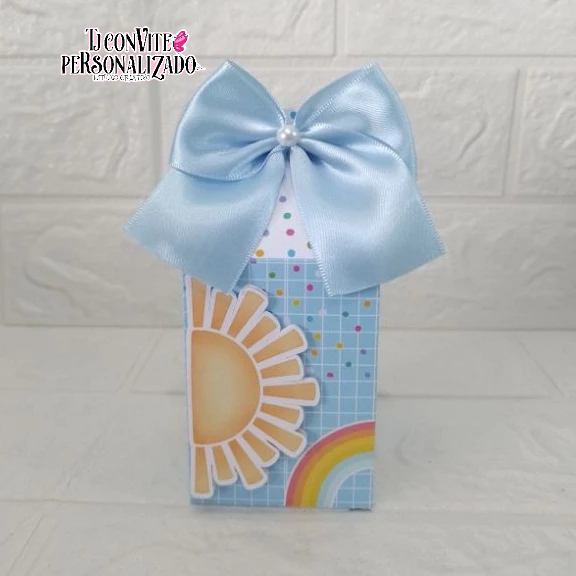 Caixa milk Primeira volta ao sol azul / LEMBRANCINHA DE ANIVERSARIO INFANTIL CAIXINHAS PERSONALIZADAS