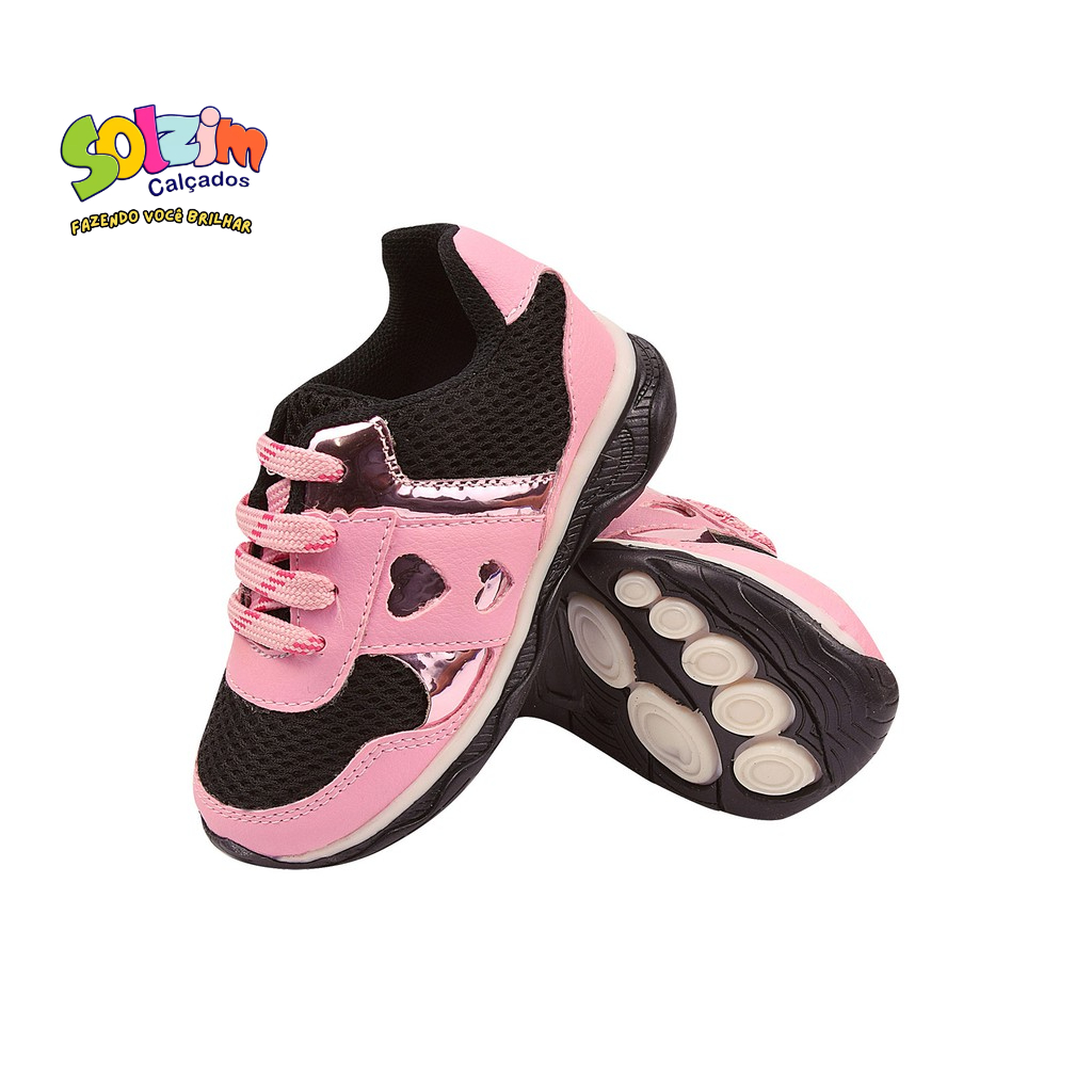 Tênis Infantil Feminino Esportivo Com Led Confortável em Oferta na Shopee