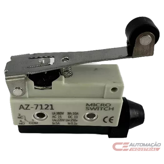 Fim de Curso IP65 Micro Switch Alavanca com Roldana AZ-7121 Industrial
