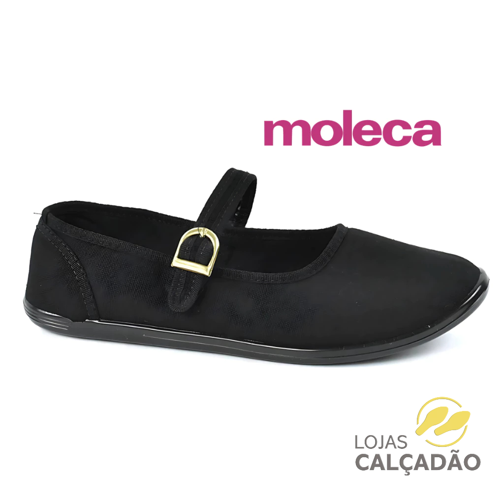 Sapatilha Colegial Moleca de Pano Fivela Classica Ref:52075 Original Envio Imediato