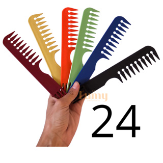 Pente Jacaré Com 24 Unidades Desfiar Cabelo Desembaraça Pacote em Oferta na Shopee