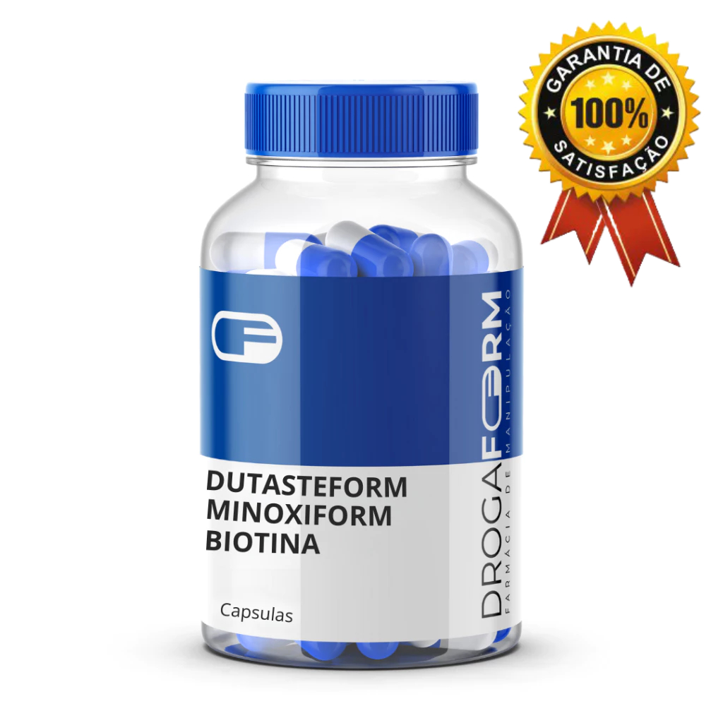 DUTASTEFORM 1MG + MINOXIFORM 5MG + BIOTINA 10MG EM CAPSULAS