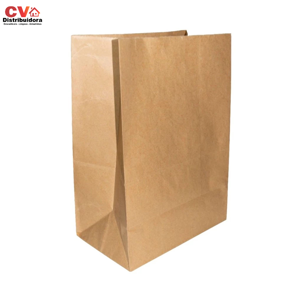Saco Kraft Liso Natural SOS 4Kg 100 Unidades