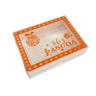 Kit Caixa para Pascoa 15x11x4 cm Caixa para Presente Papel Kraft e Visor Acetato Embala Cristal em Oferta na Shopee
