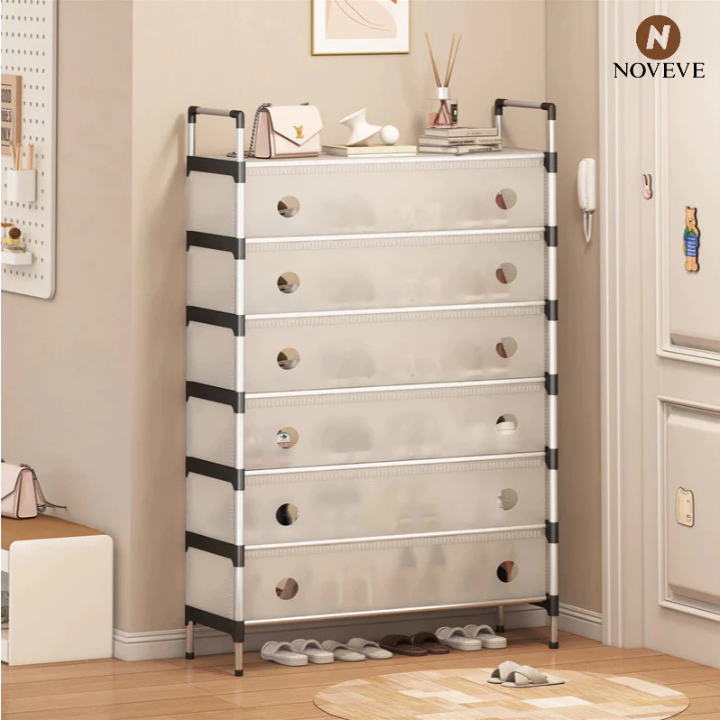 Sapateira Multiuso Para Calçados 5/6/7 Andares Organizador Desmontável armário organizador NOVEVE