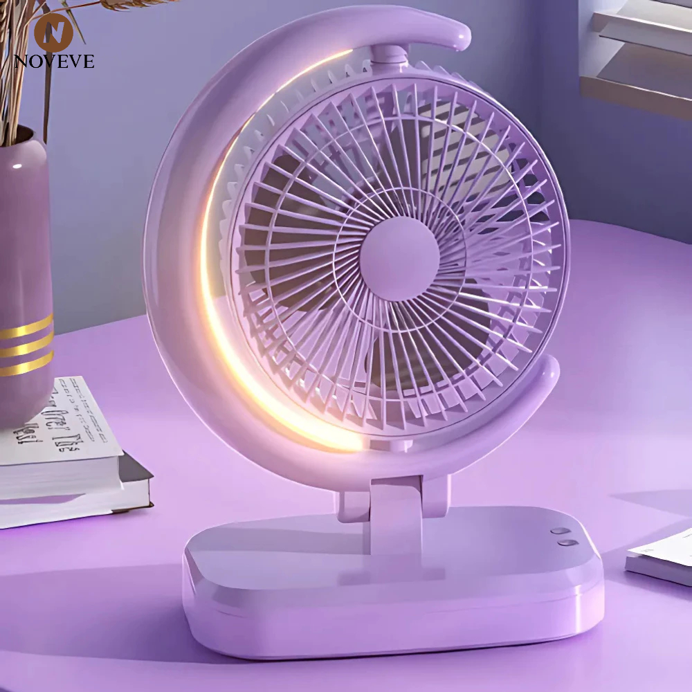 Ventilador de mesa elétrico dobrável ventilador de refrigeração Usb NOVEVE