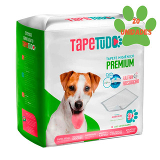 Tapete Higiênico Tapetudo Para Cães 60x55cm 20 Unidades em Oferta na Shopee