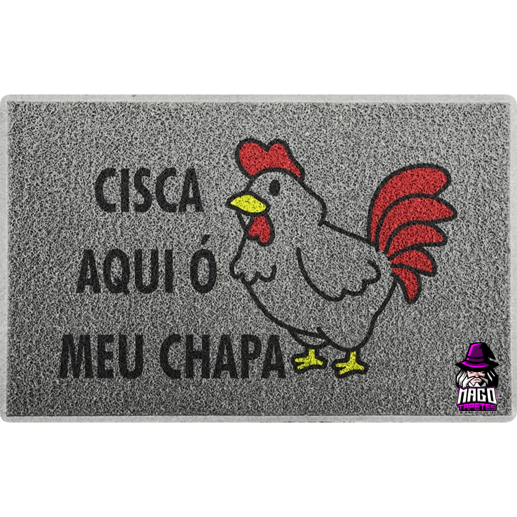 Tapete Capacho Cisca aqui meu Chapa Decoração Porta Casa Apartamento