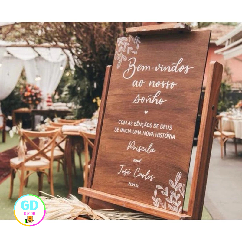 Quadro De Casamento Flores Modernas Bem Vindos Ao Nosso Sonho em Oferta na Shopee