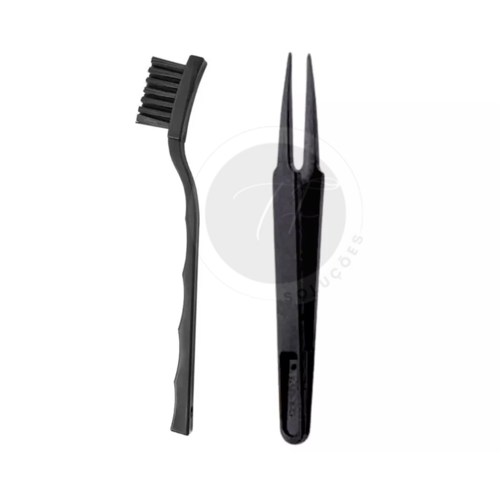 Kit Limpeza PC - Escova e Pinça Antiestática Esd, Note Placa Eletronica em Oferta na Shopee