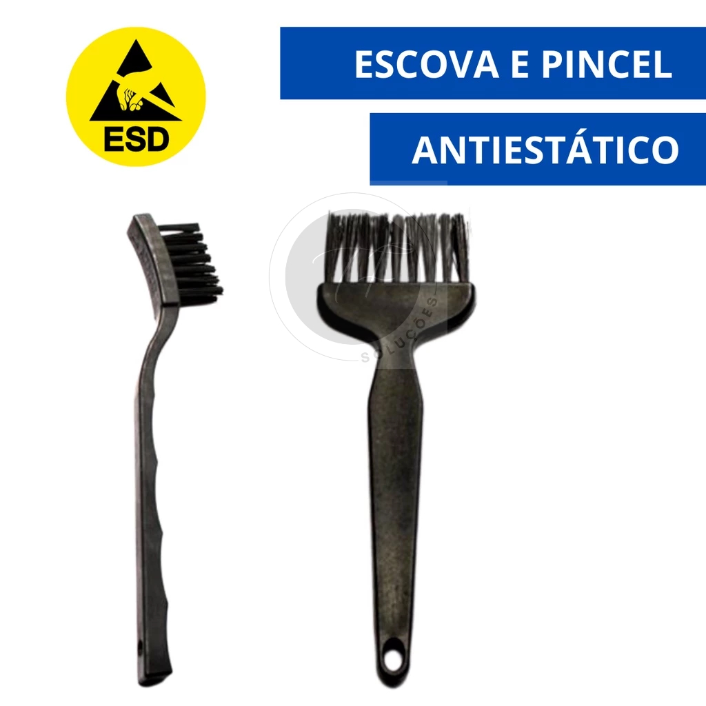 Kit Limpeza de PC Pincel + Escova Esd Anti Estática Limpeza Pc Note Placa em Oferta na Shopee