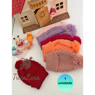 Touca / Gorro de tricô para bebê 0 -12 meses várias cores!!! em Oferta na Shopee