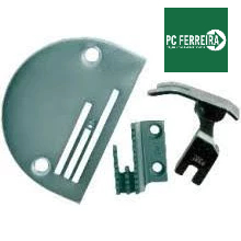 kit chapa +dente +calcador reta industrial 3 carreira pesado
