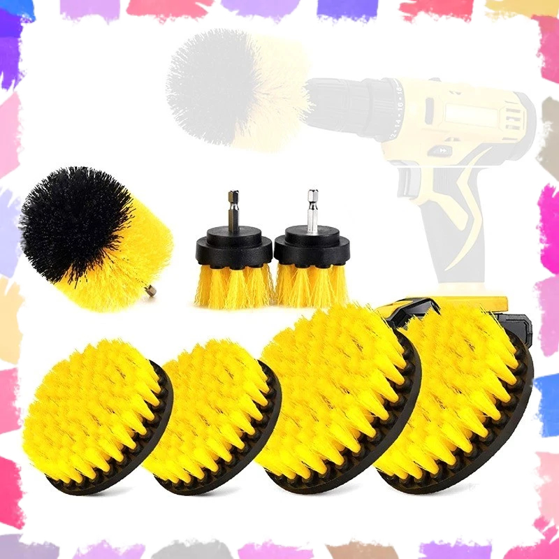 Kit 5 Escova Rotativa Para Parafusadeira Limpeza Pesada Encaixa Parafusadeira Furadeira Em Geral em Oferta na Shopee