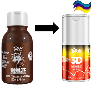 Matizador Magic Color Ruivo Sunset 100ml Máscara Pigmentadora Efeito Camaleão Tonalizante em Oferta na Shopee