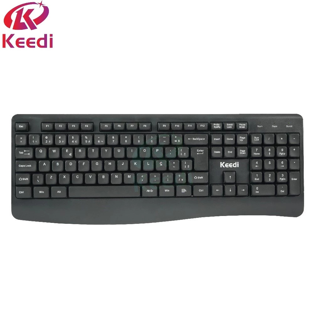 Teclado Com fio ABNT2 Para Escritório KEEDI-TEC805 em Oferta na Shopee